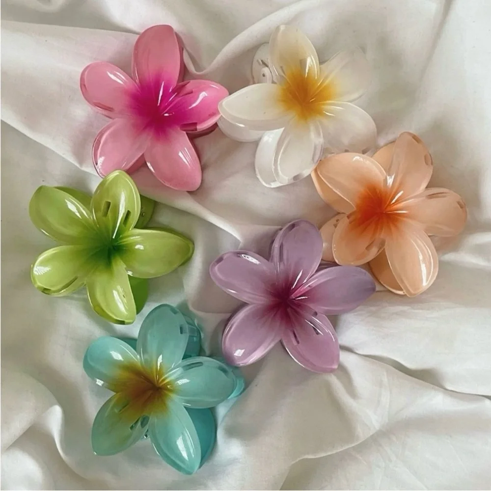 3PC Plumeria Claw Clip 🌸🫧🐚